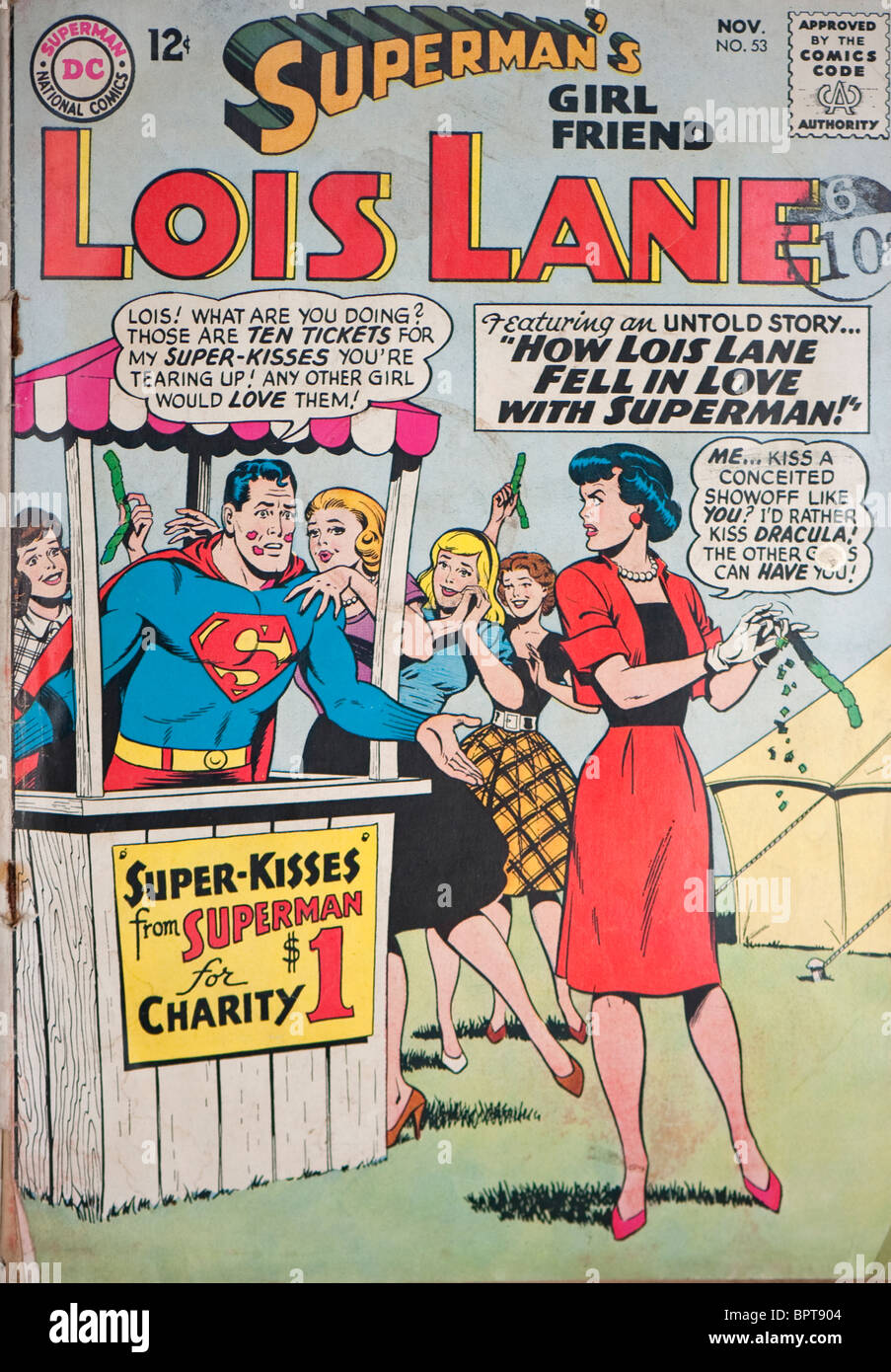 Cover von DC Comics Superman Freundin Lois Lane. Stockfoto