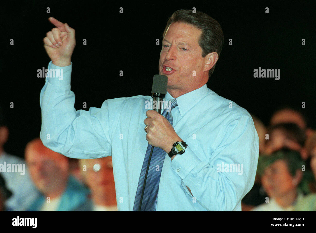 AL GORE PRÄSIDENTSCHAFTSKANDIDAT 31. Oktober 2000 WESTWOOD LOS ANGELES USA Stockfoto