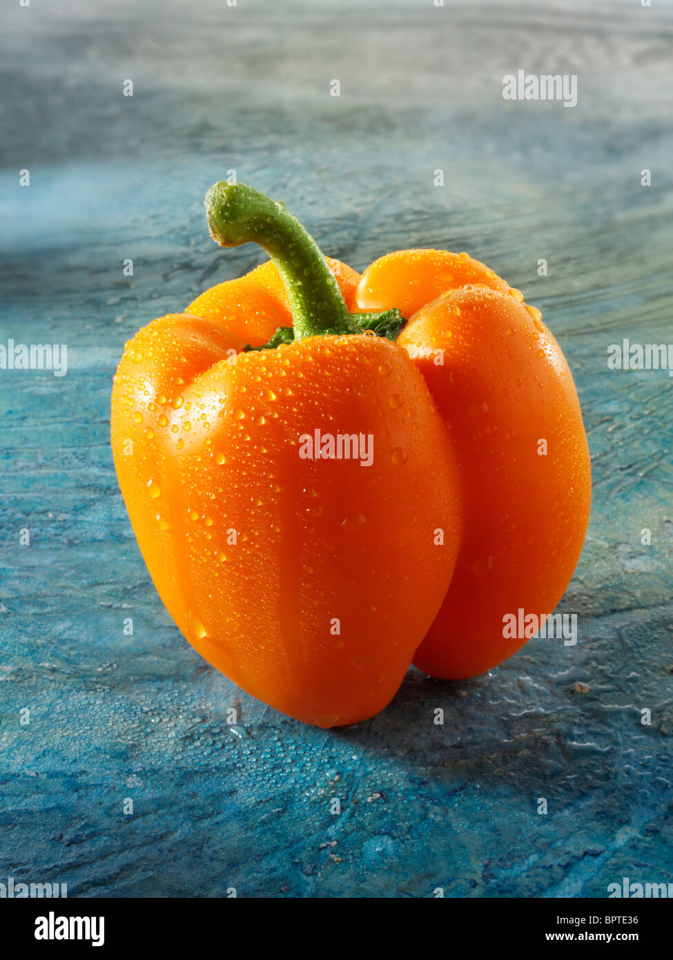 Orange Bell peppers, Fotos, Bilder & Bilder Stockfoto