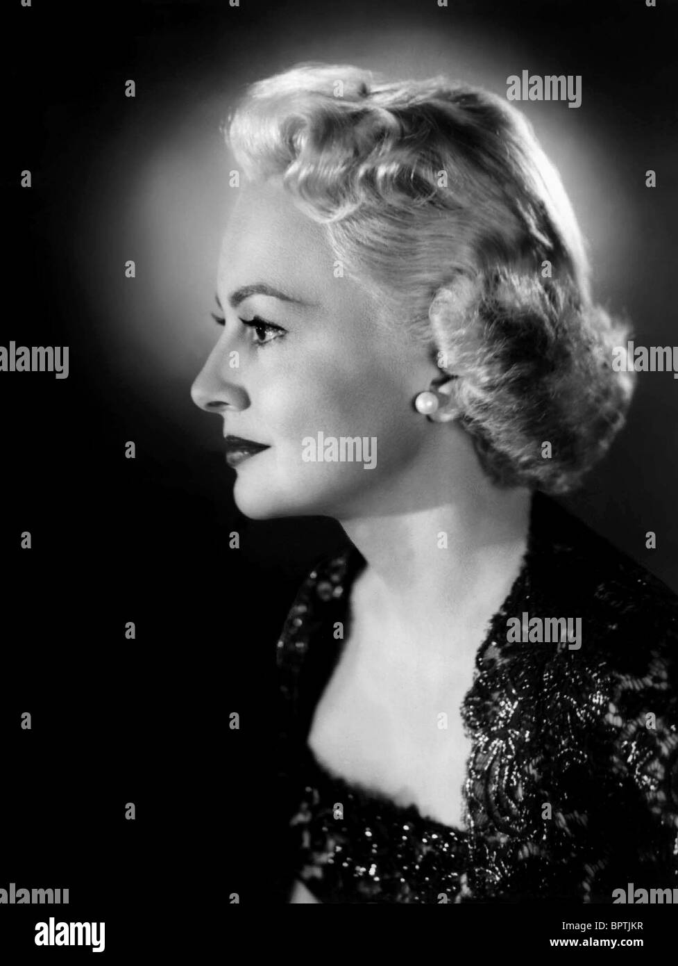 JOAN FONTAINE SCHAUSPIELERIN (1957) Stockfoto