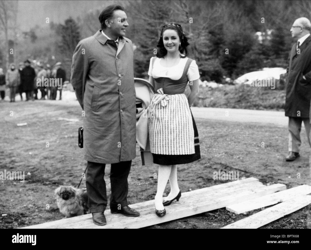 RICHARD BURTON & ELIZABETH TAYLOR HEIRATETE SCHAUSPIELER & SCHAUSPIELERIN (1967) Stockfoto