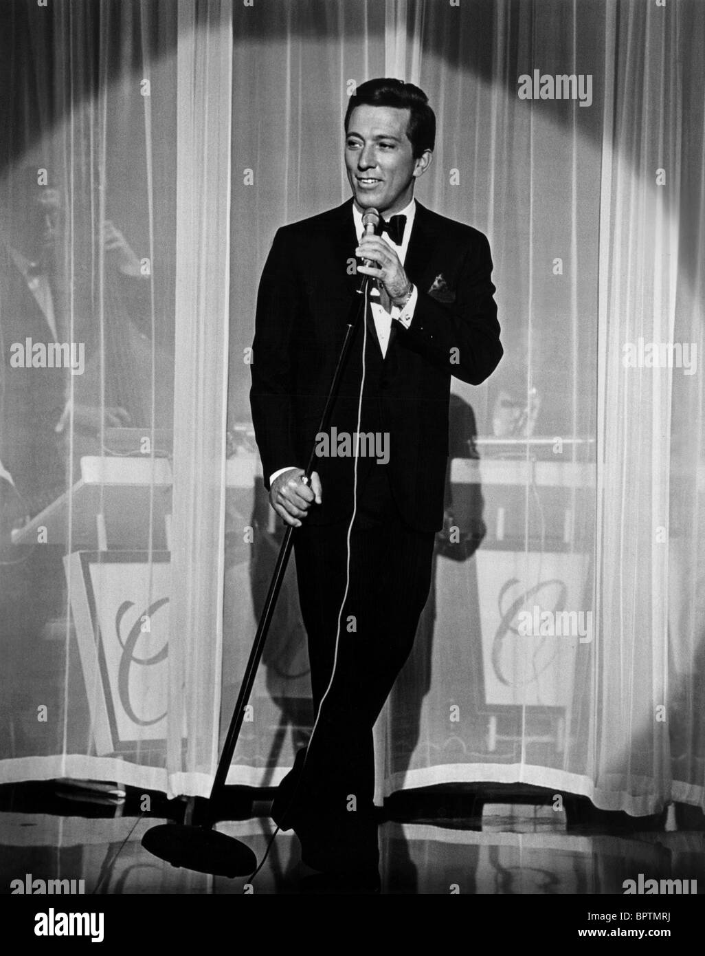 ANDY WILLIAMS SÄNGER (1964) Stockfoto