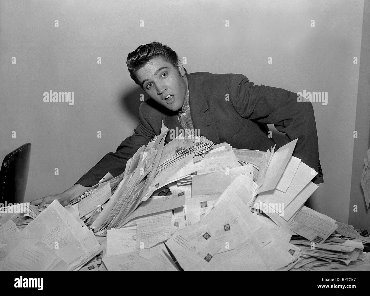 ELVIS PRESLEY-SÄNGER UND SCHAUSPIELER (1958) Stockfoto