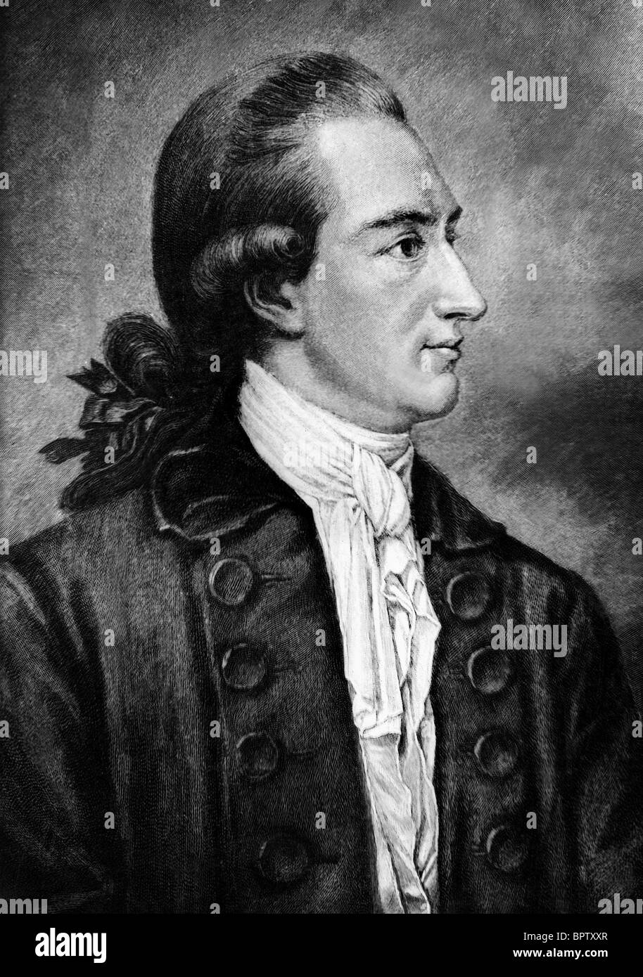 JOHANN WOLFGANG GOETHE SCHRIFTSTELLER (1779) Stockfoto