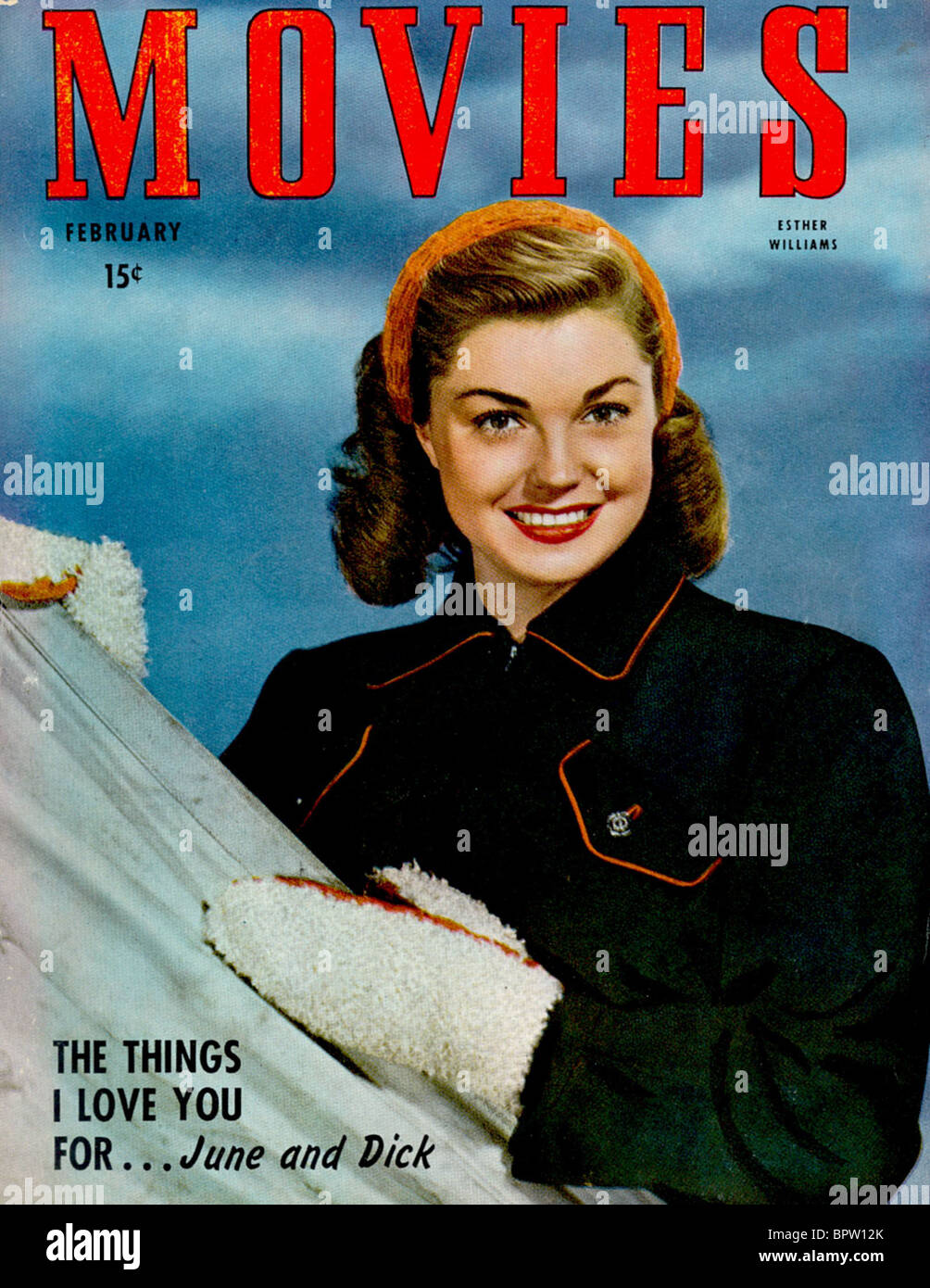 ESTHER WILLIAMS FILME MAGAZIN-COVER (1947) Stockfoto