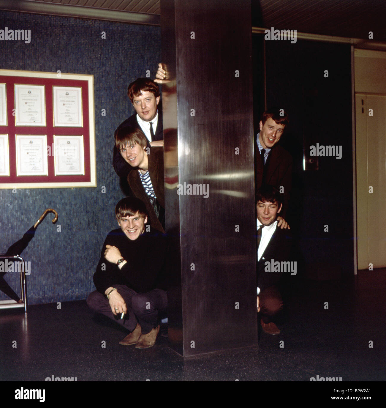 ALAN PREIS ERIC BURDON JOHN STAHL HILTON VALENTINE & BRYAN CHANDLER DIE TIERE-POP-GRUPPE (1964) Stockfoto