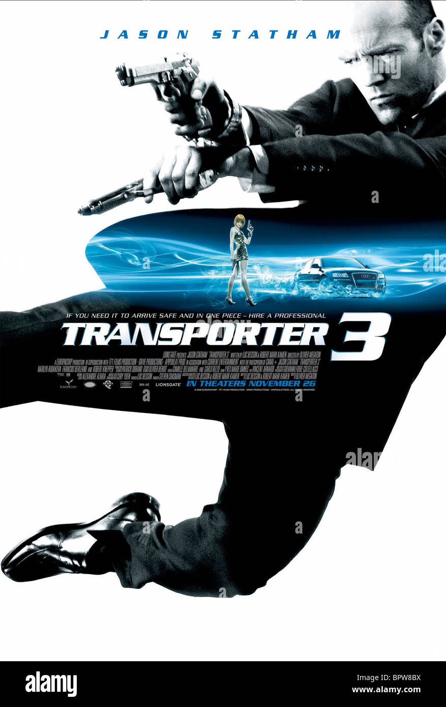 JASON STATHAM POSTER TRANSPORTER 3 (2008 Stockfotografie ...