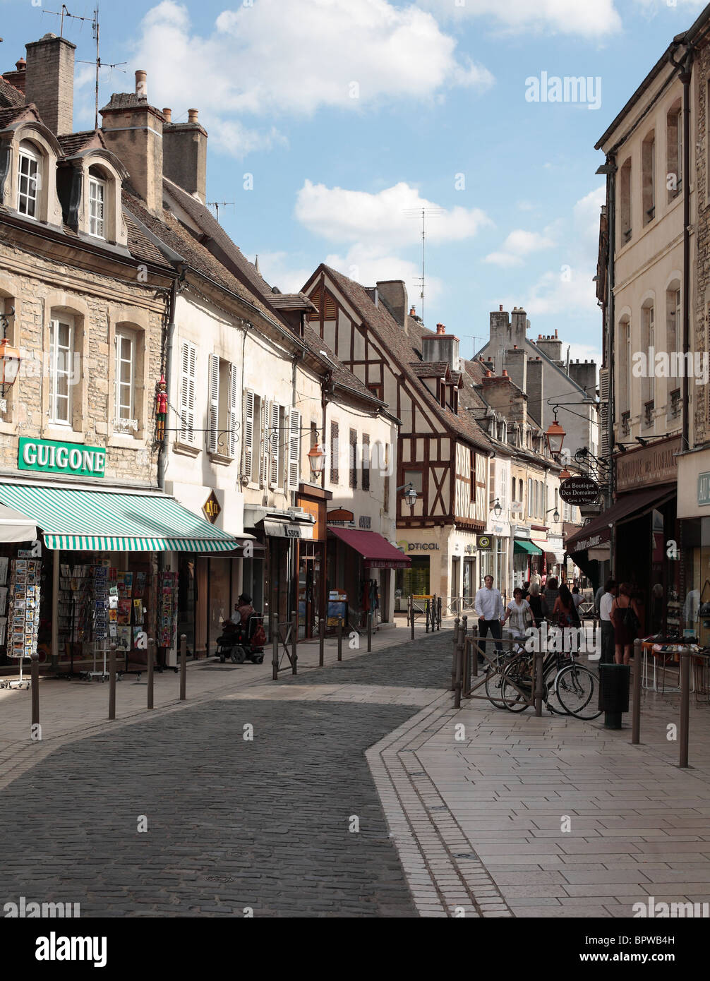 Mittelalterlichen französischen Stadt Beaune im Burgund. Stockfoto