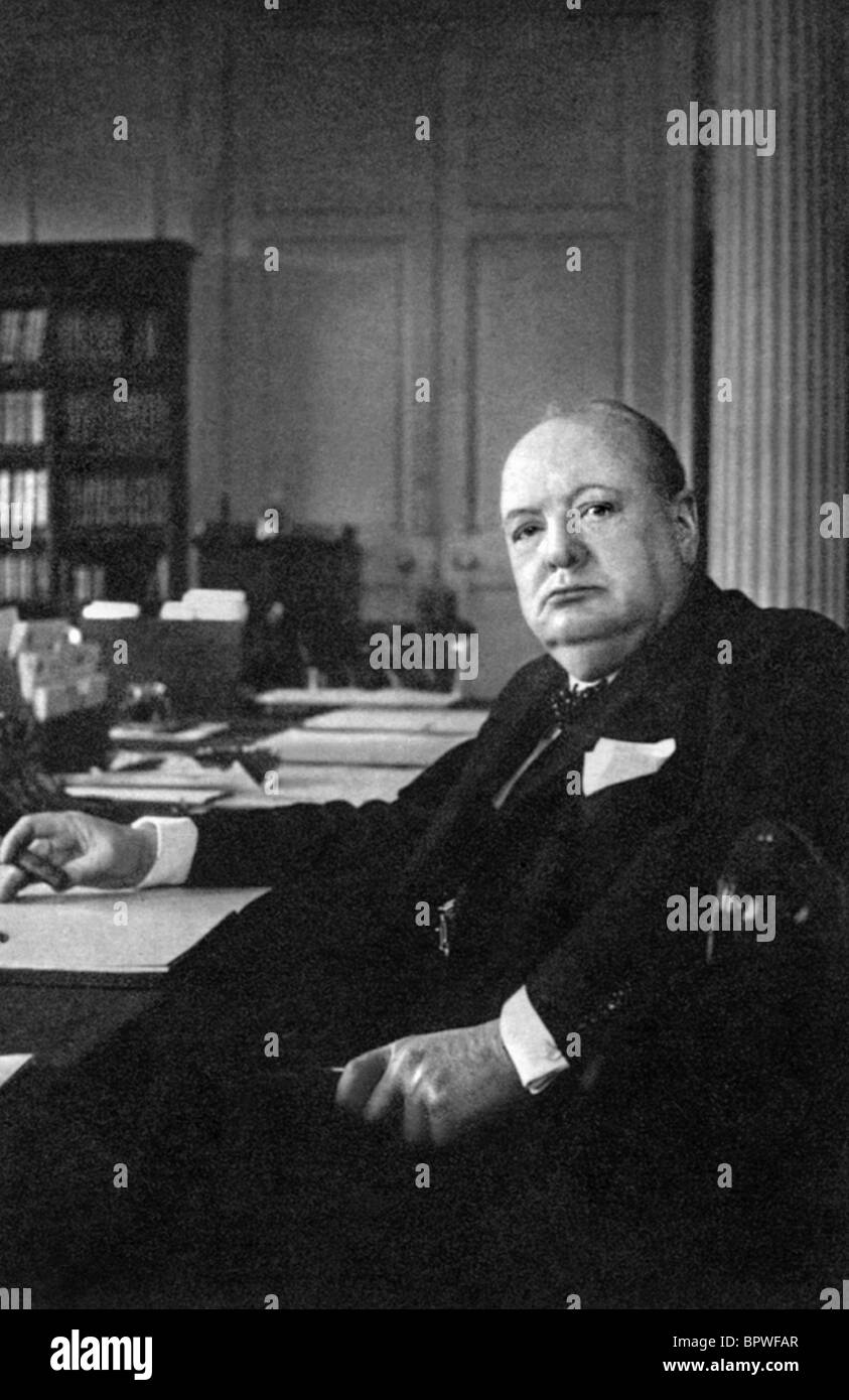 WINSTON CHURCHILL Premierminister von ENGLAND 1. Mai 1943 Stockfoto