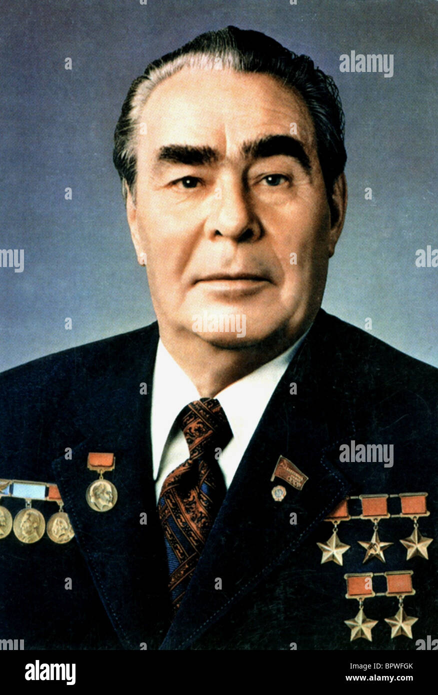 LEONID LIYICH BRESCHNEW Präsident der Sowjetunion 2. April 1977 Stockfoto