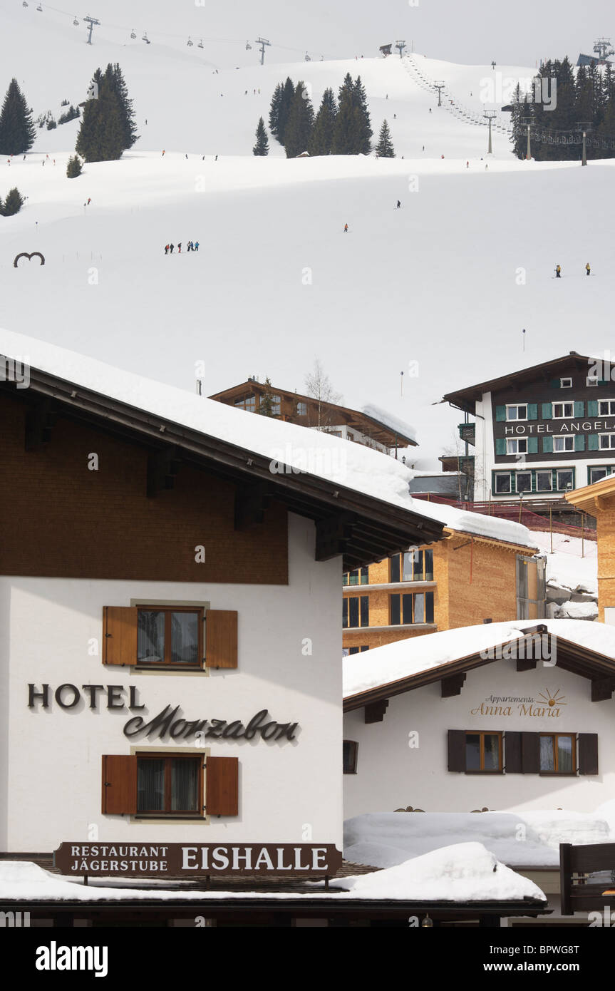 Lech, Österreich, Ski Oase. Stockfoto