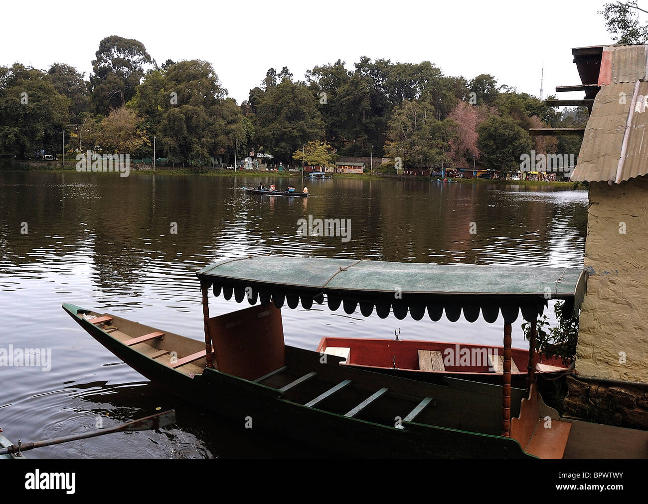 Blick auf den See von Kodaikanal Stockfoto