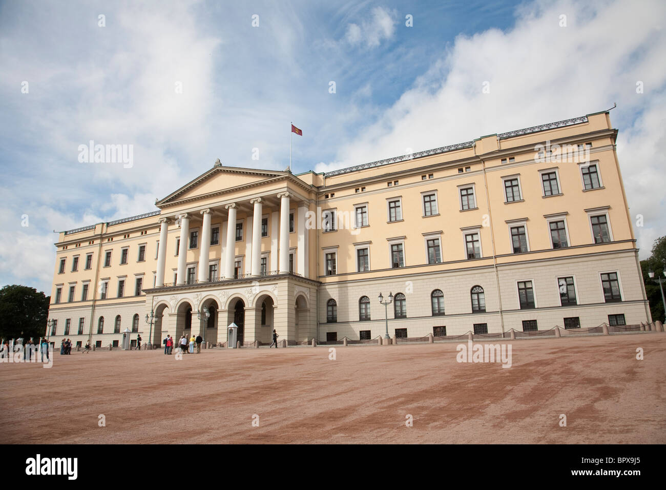 Der Königspalast in Oslo offizielle Residenz von König Harald V der vorliegenden norwegischen Monarchen. Foto: Jeff Gilbert Stockfoto
