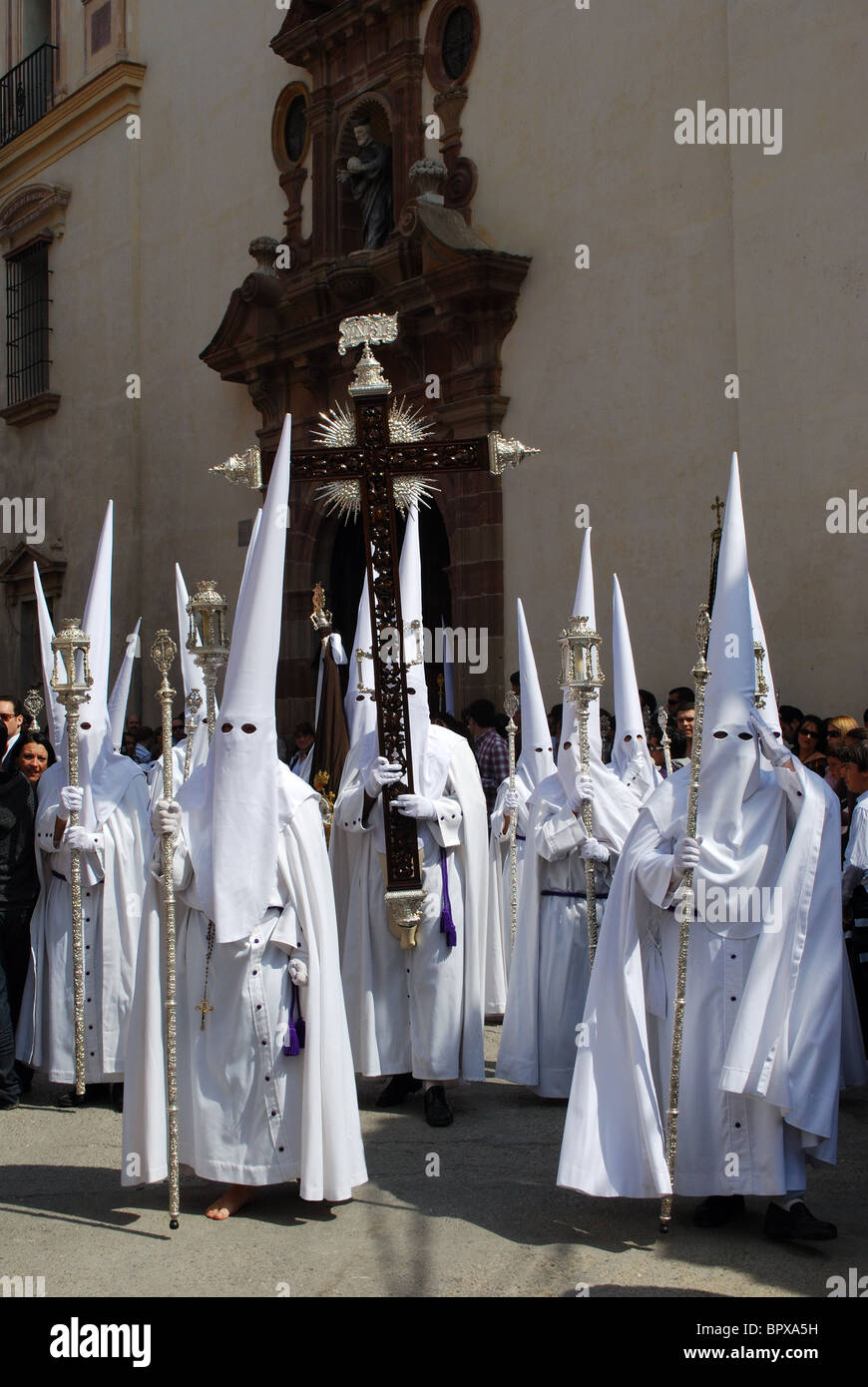 Santa Semana (Karwoche), Malaga, Costa Del Sol, Provinz Malaga, Andalusien, Südspanien, Westeuropa. Stockfoto