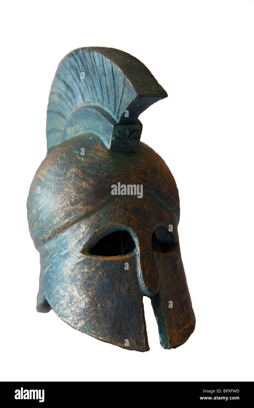 Spartan Helm Stockfoto