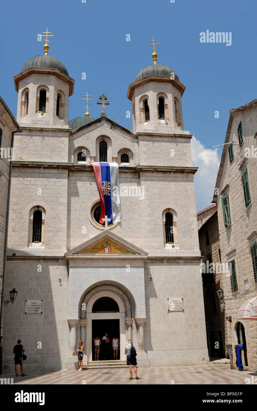 Die orthodoxe Kirche St. Nikola findet auf der Nordseite des Platzes von Sveti Luka, Heiligen Luka Square auch bekannt als die... Stockfoto