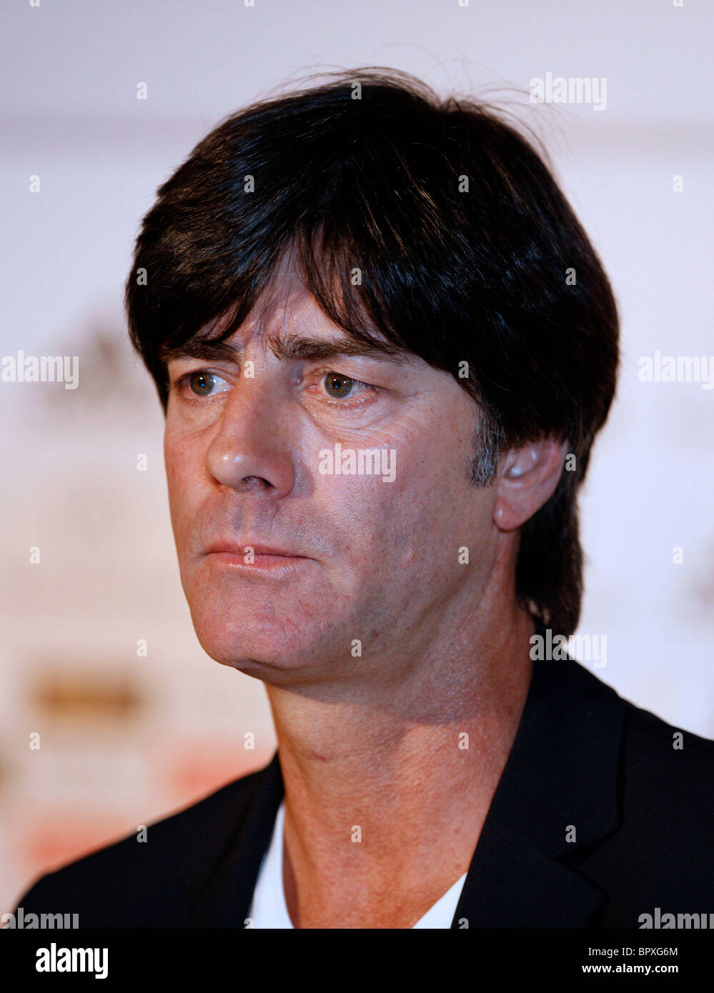 Der Trainer der deutschen Nationalfootball Joachim Loew während einer Pressekonferenz Stockfoto