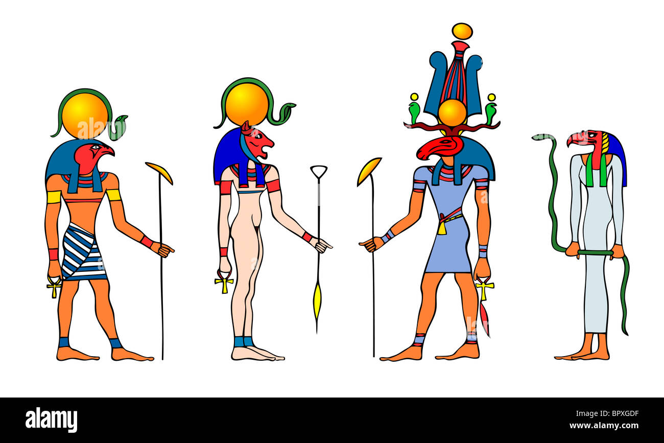 Wie Heißen Die 14 Götter Von ägypten www.alamy.de