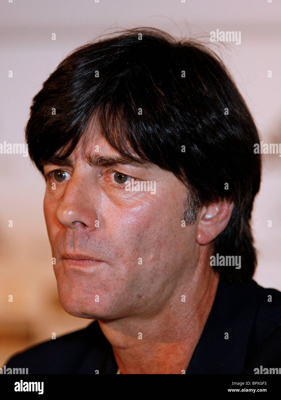 Der Trainer der deutschen Nationalfootball Joachim Loew während einer Pressekonferenz Stockfoto