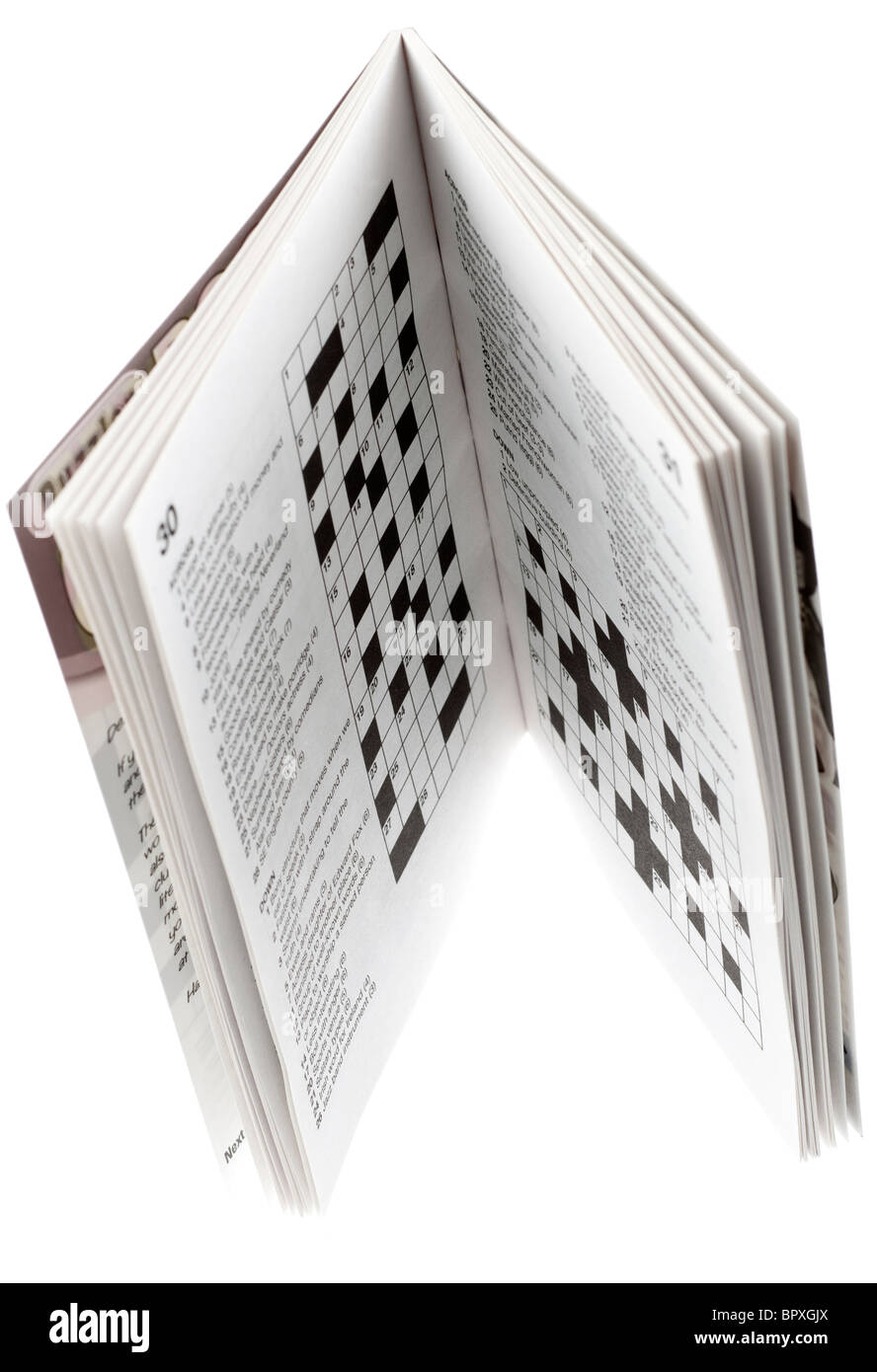 Kleines Kreuzworträtsel Buch Stockfoto