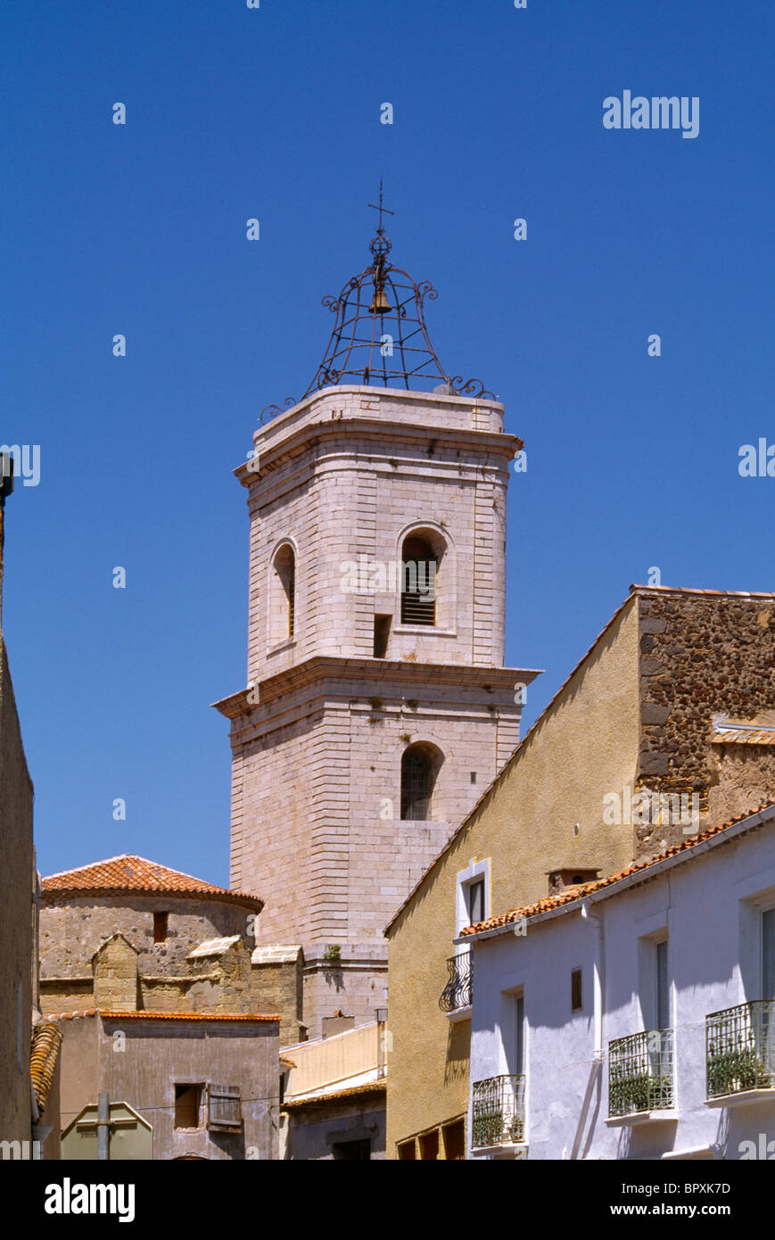 Marseillan-Frankreich-Languedoc-Roussillon-Saint-Jean-Baptiste-Kirche Stockfoto