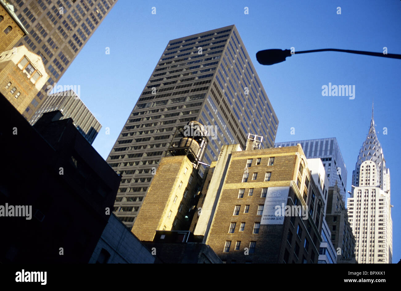 Nach oben auf dem Empire State Building, New York City, New York. Stockfoto