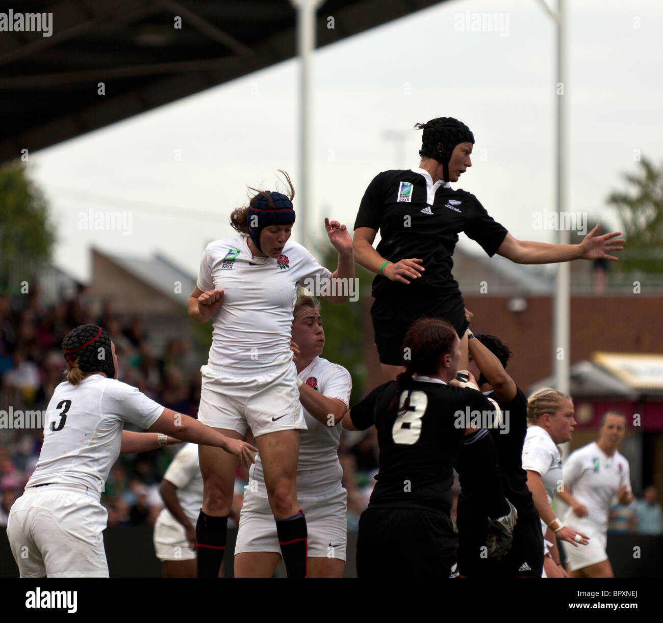 England V New Zealand, Womens Rugby World Cup-Finale, Stoop, Twickenham, London, UK. 5. Sep 2010 Stockfoto