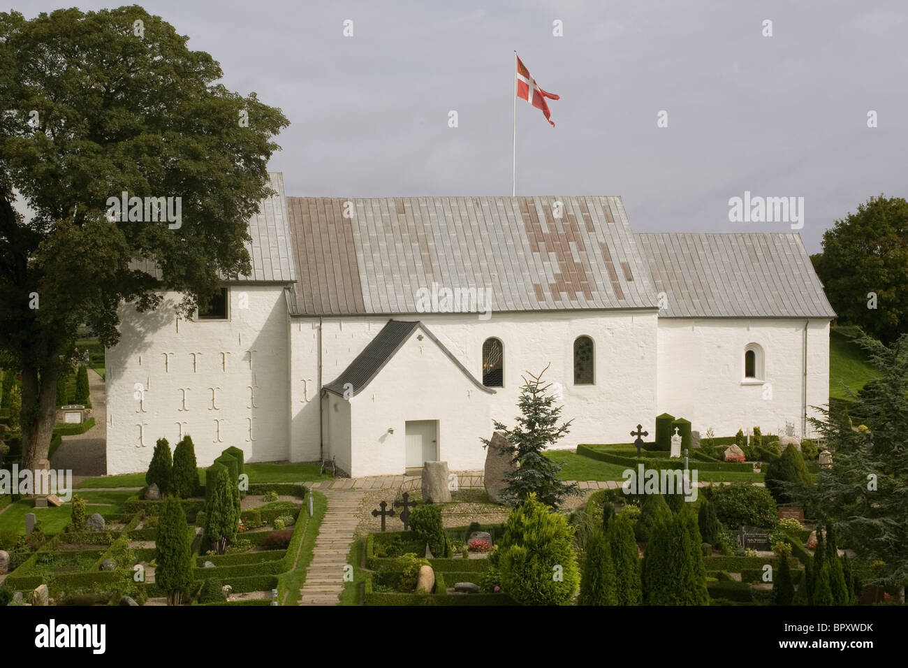 Dänemark-Jütland Jelling Kirche Stockfoto