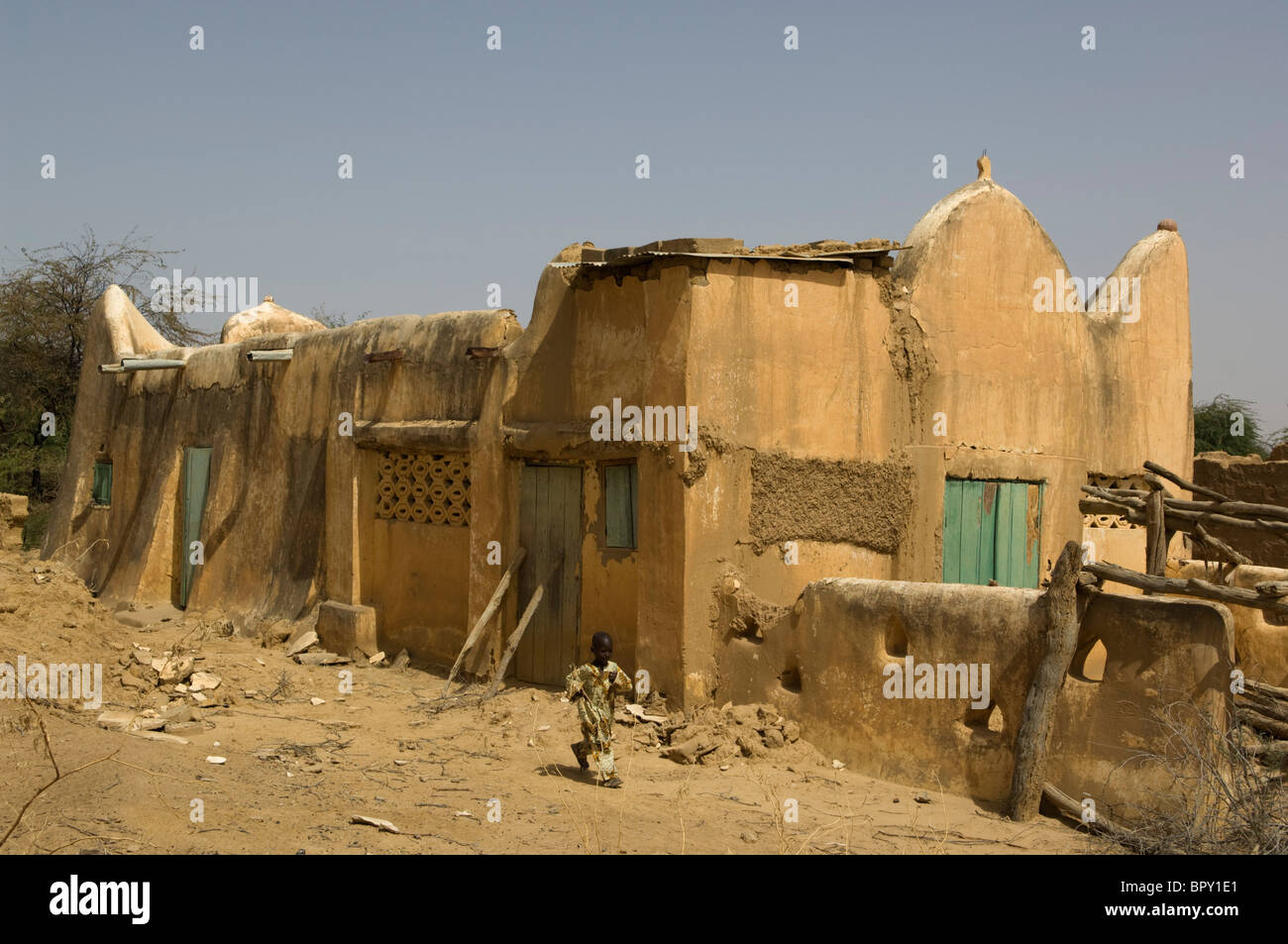 Donaye-Moschee aus dem Jahr 1870, Île À Morphil, Senegal Stockfoto