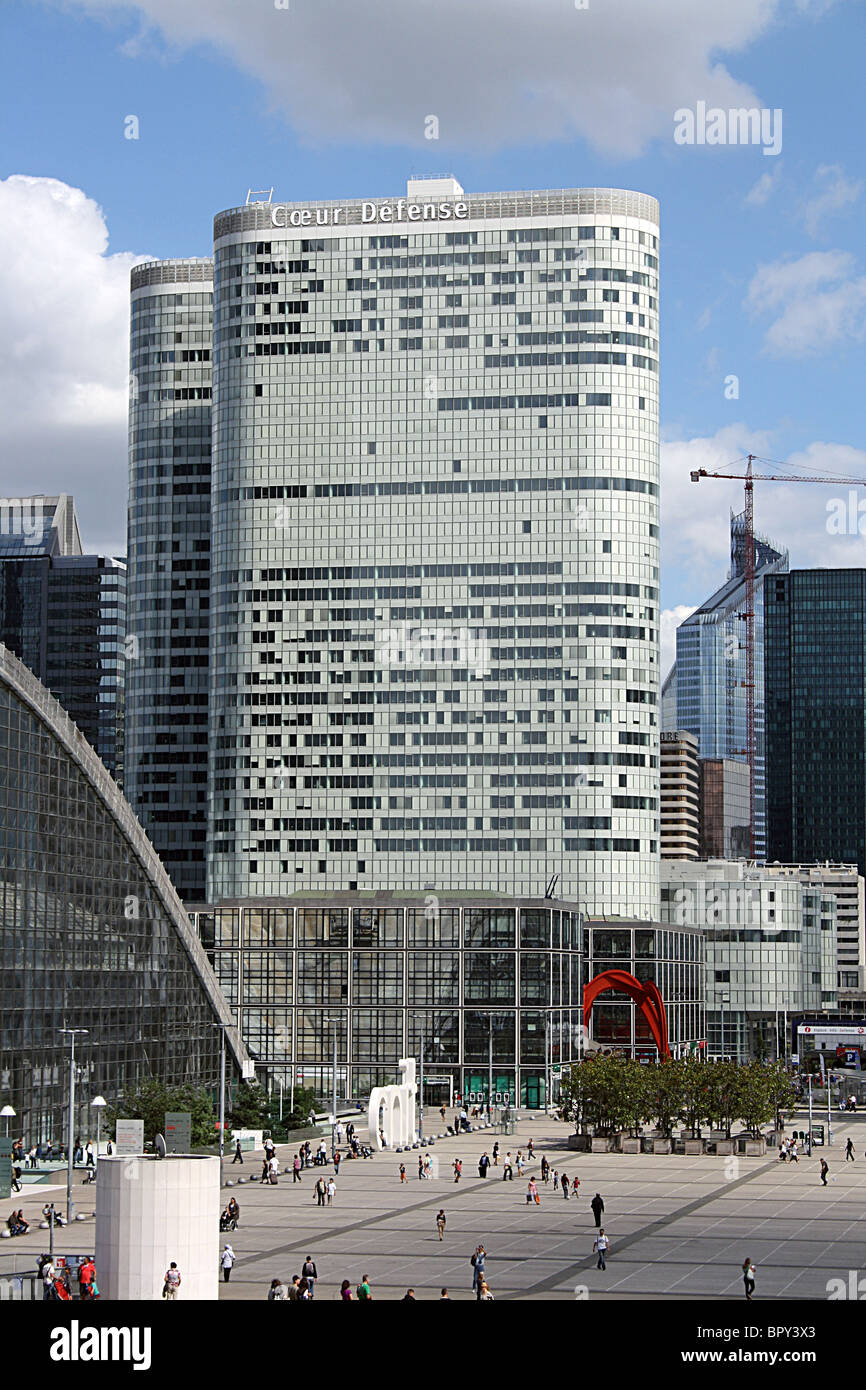 Coeur Défense, Bürogebäude in La Defénse, Paris. Stockfoto