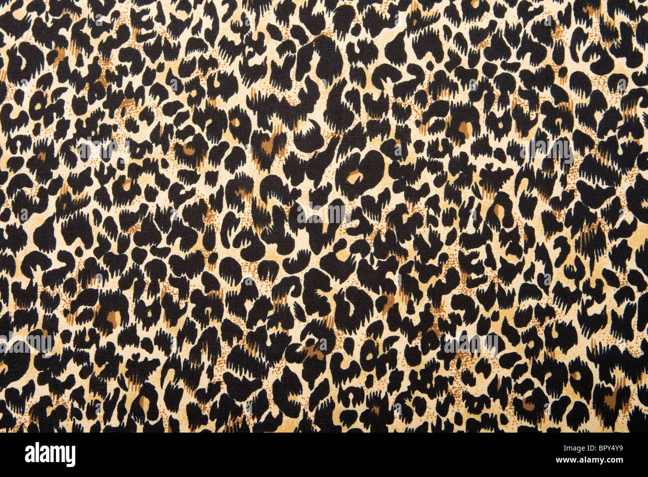 Leopard print Seidenstoff. Stockfoto