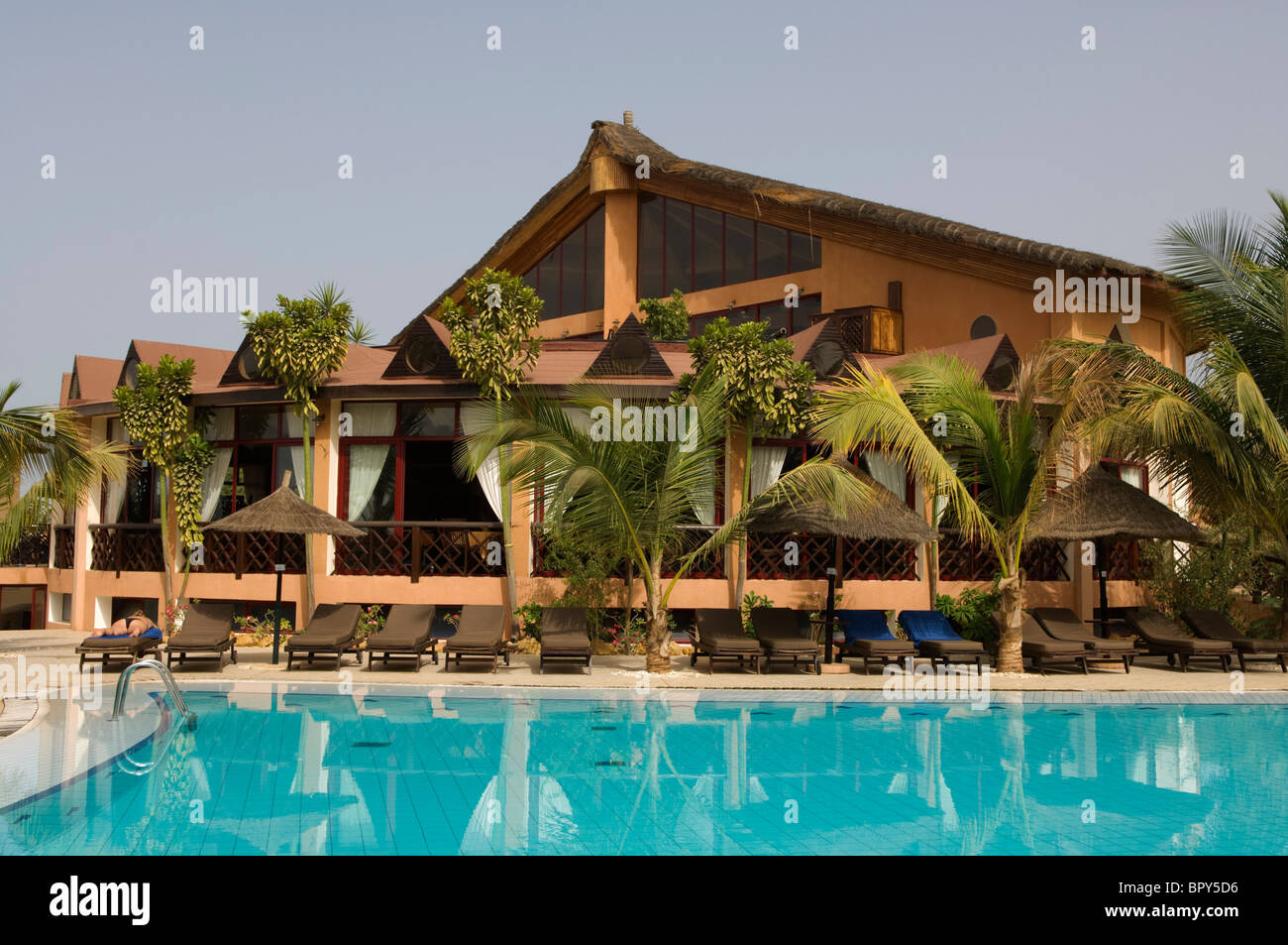 Lamantin Beach Hotel, Saly Portugal, Petit Côte, Senegal Stockfoto