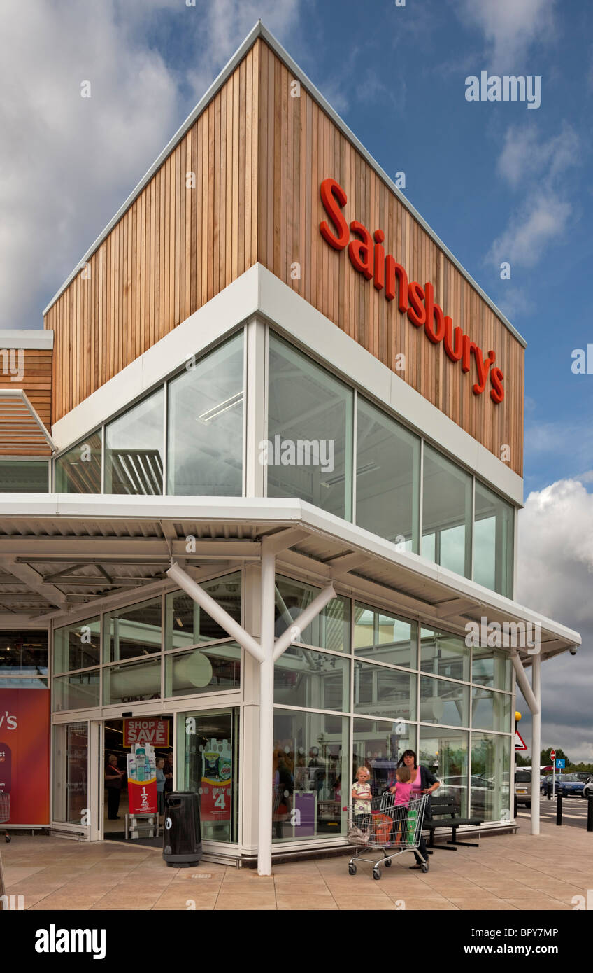 Sainsburys Store in Swadlincote Stockfoto