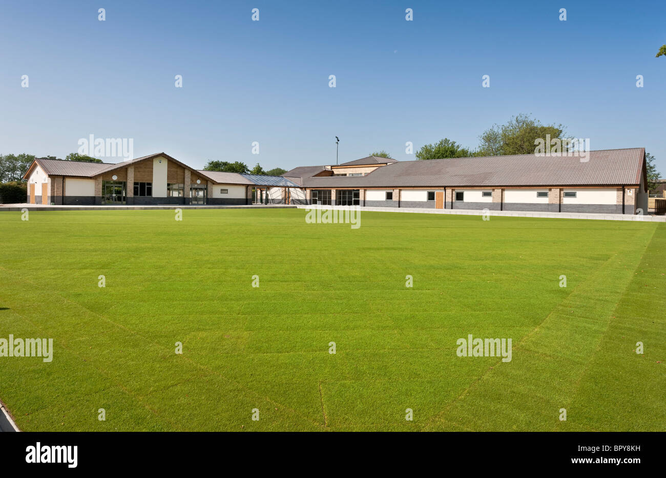 Mildenhall soziale Bowls Club in Suffolk, England Stockfoto