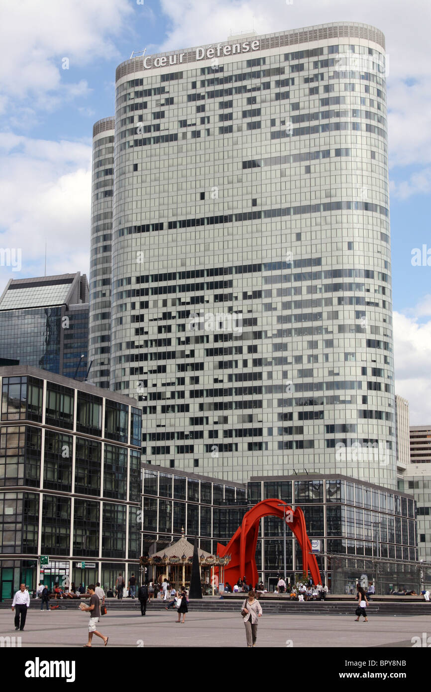 Coeur Défense, Bürogebäude in La Defénse, Paris. Stockfoto
