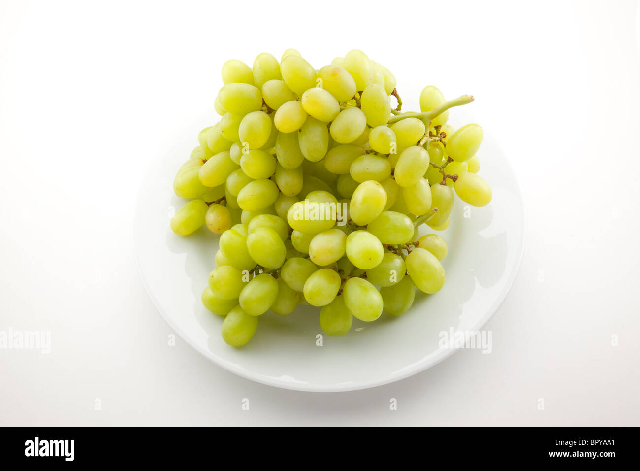 Schüssel grün Trauben Stockfoto