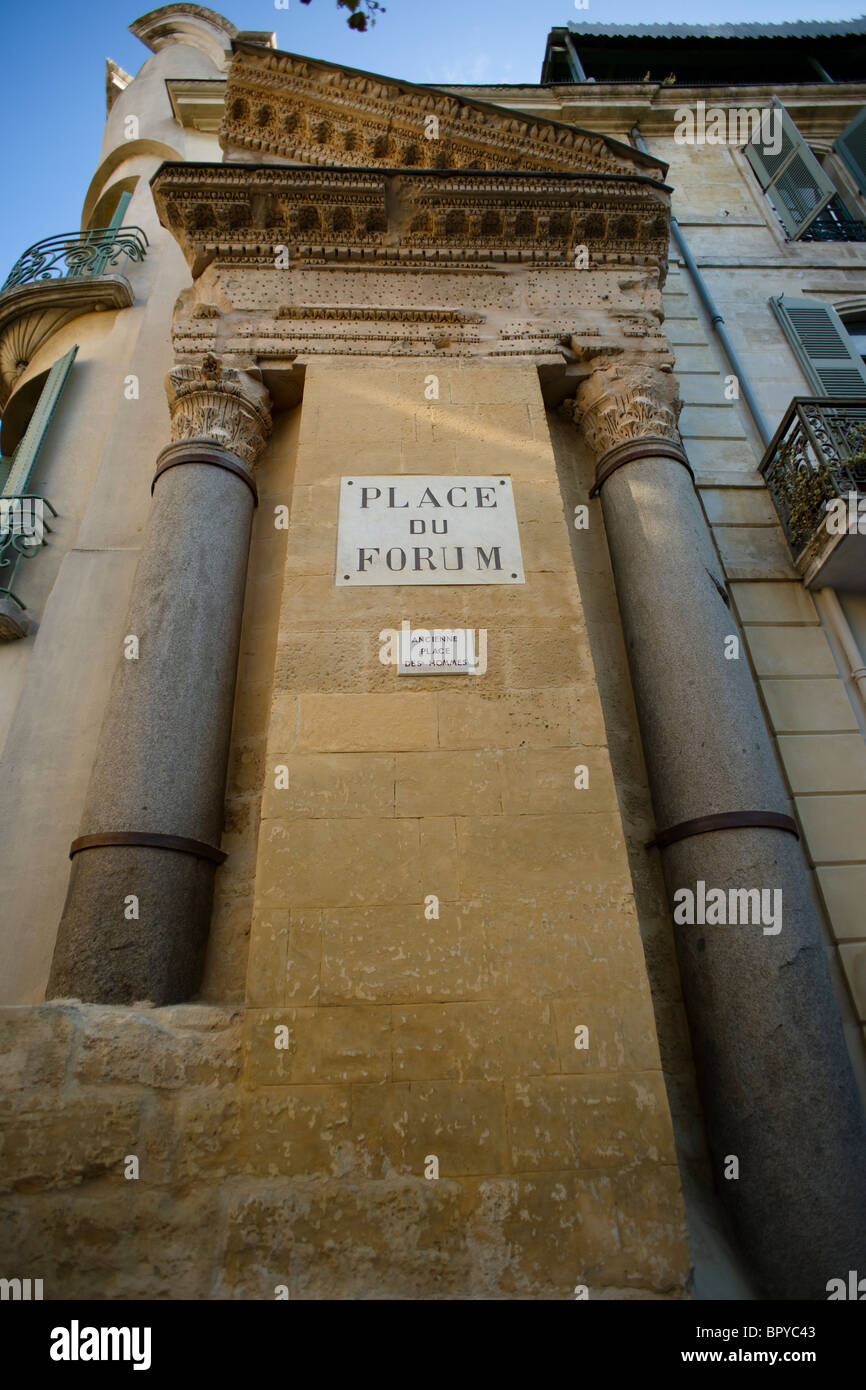 Place du Forum, Arles Stockfoto