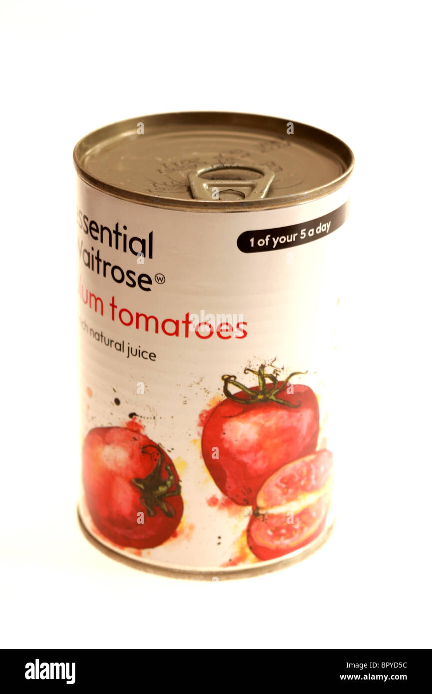 Waitrose ätherischen Eiertomaten Stockfoto