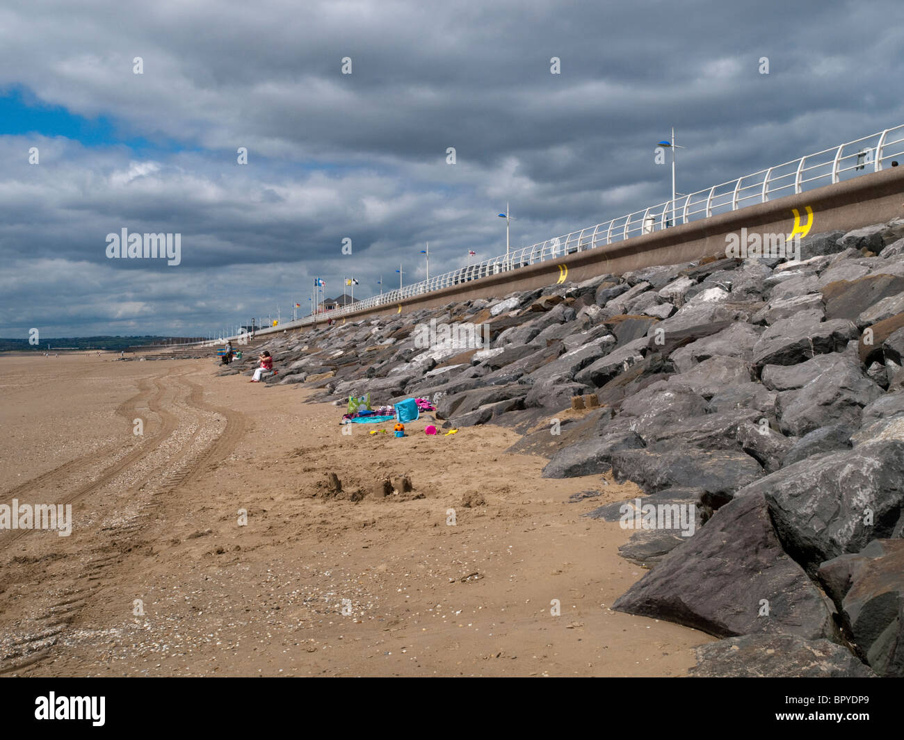 Aberavon Beach, Port Talbot, South Wales Stockfoto