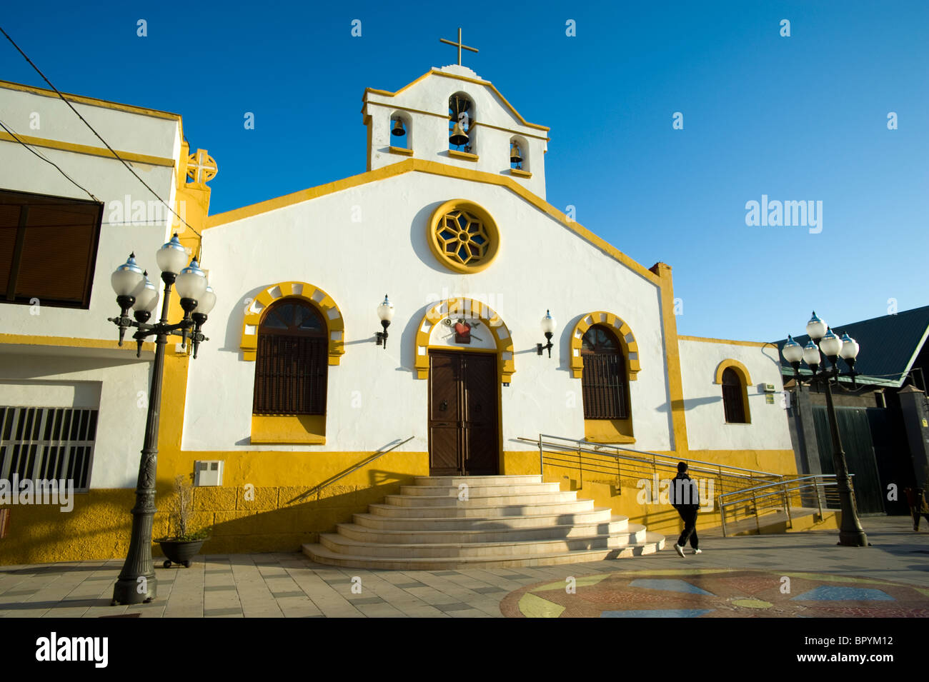 San Agustin Kirche in El Real Bezirk. Melilla.Spain. Stockfoto