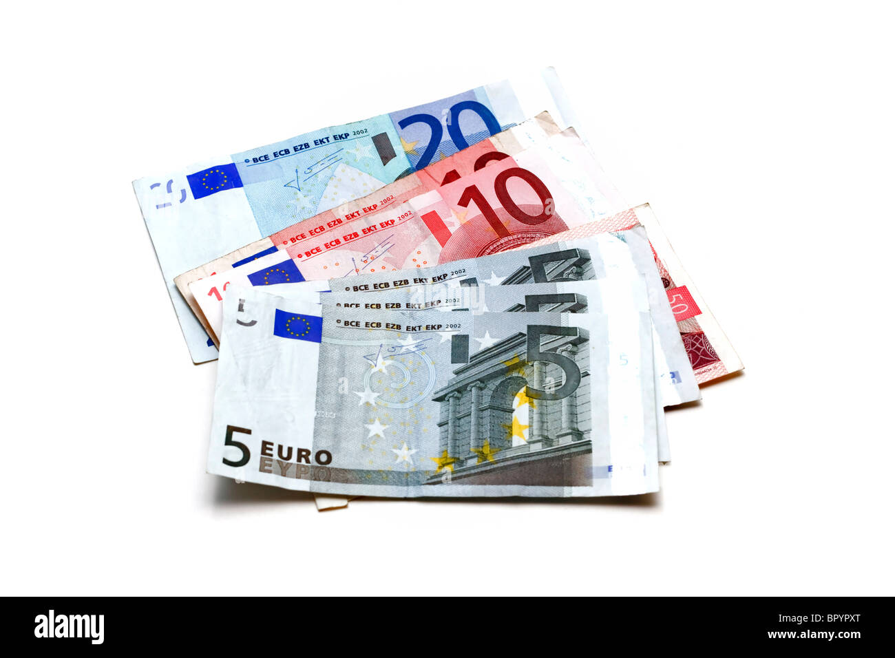Euro-Banknoten Stockfoto