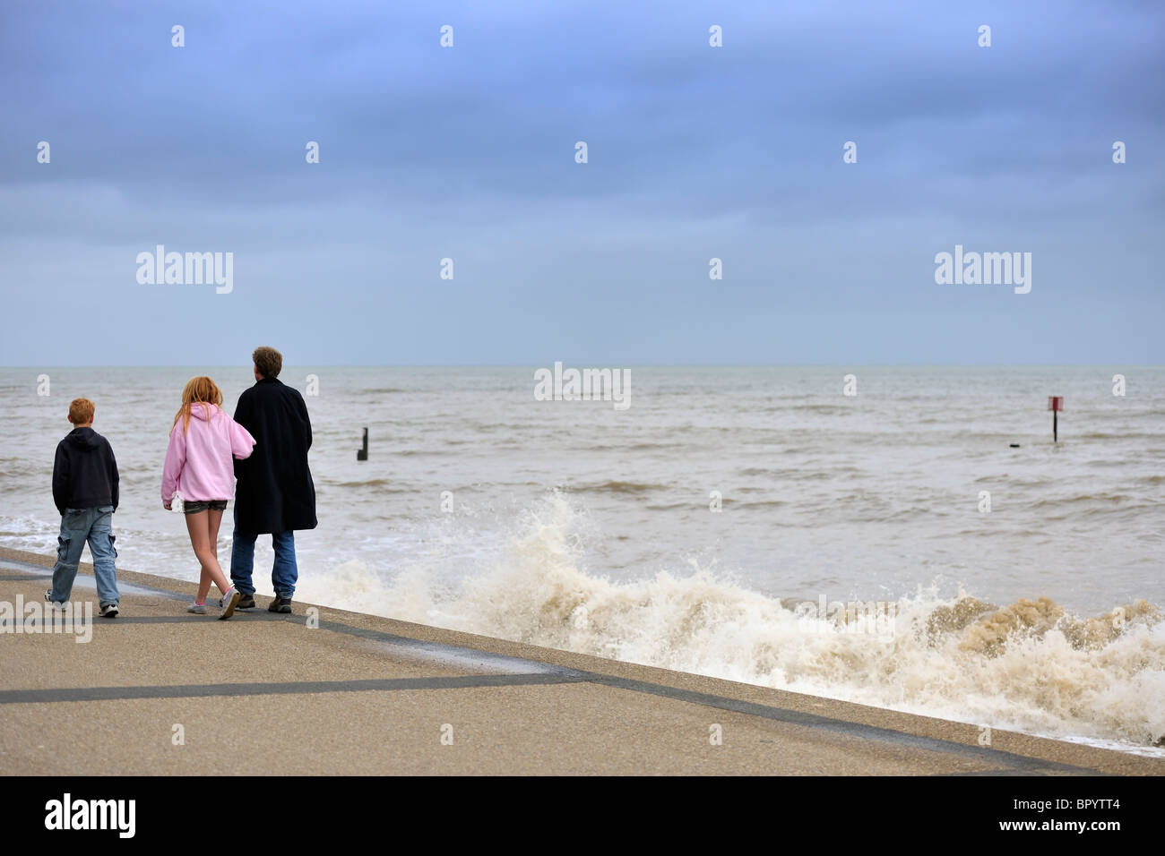 Ein Spaziergang entlang der promenade Stockfoto