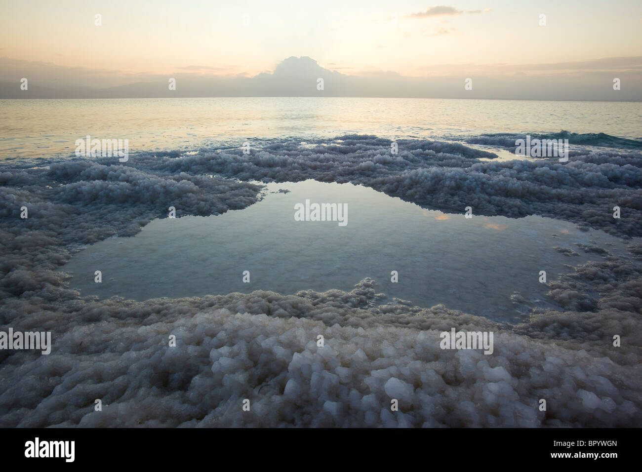 Abstrakte Ansicht des Toten Meeres Stockfoto
