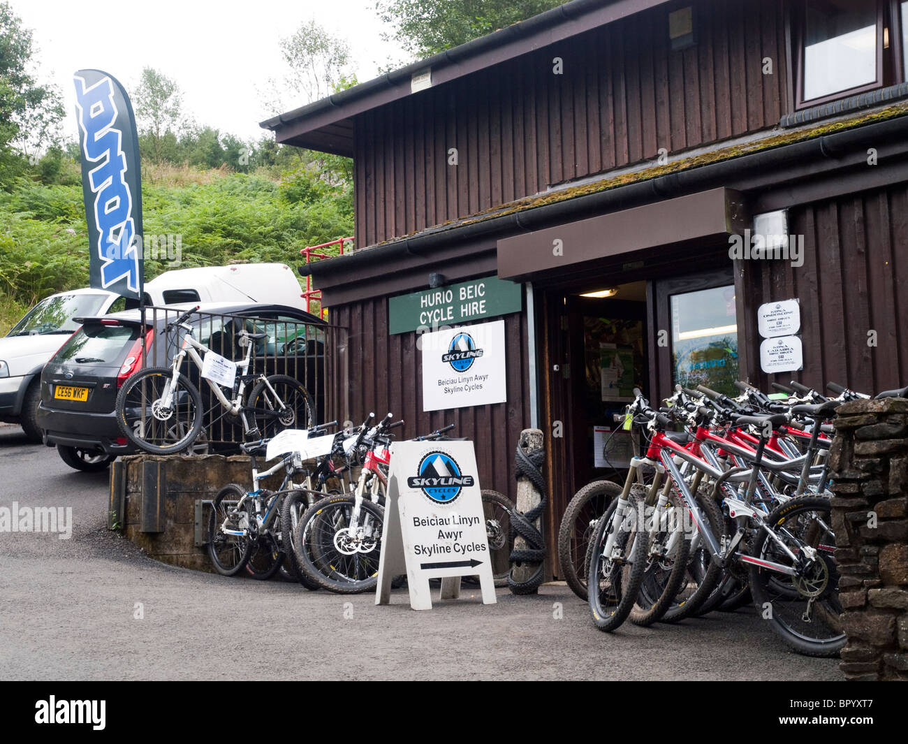 Afan Forest Besucherzentrum Park, Neath Port Talbot South Wales UK Stockfoto