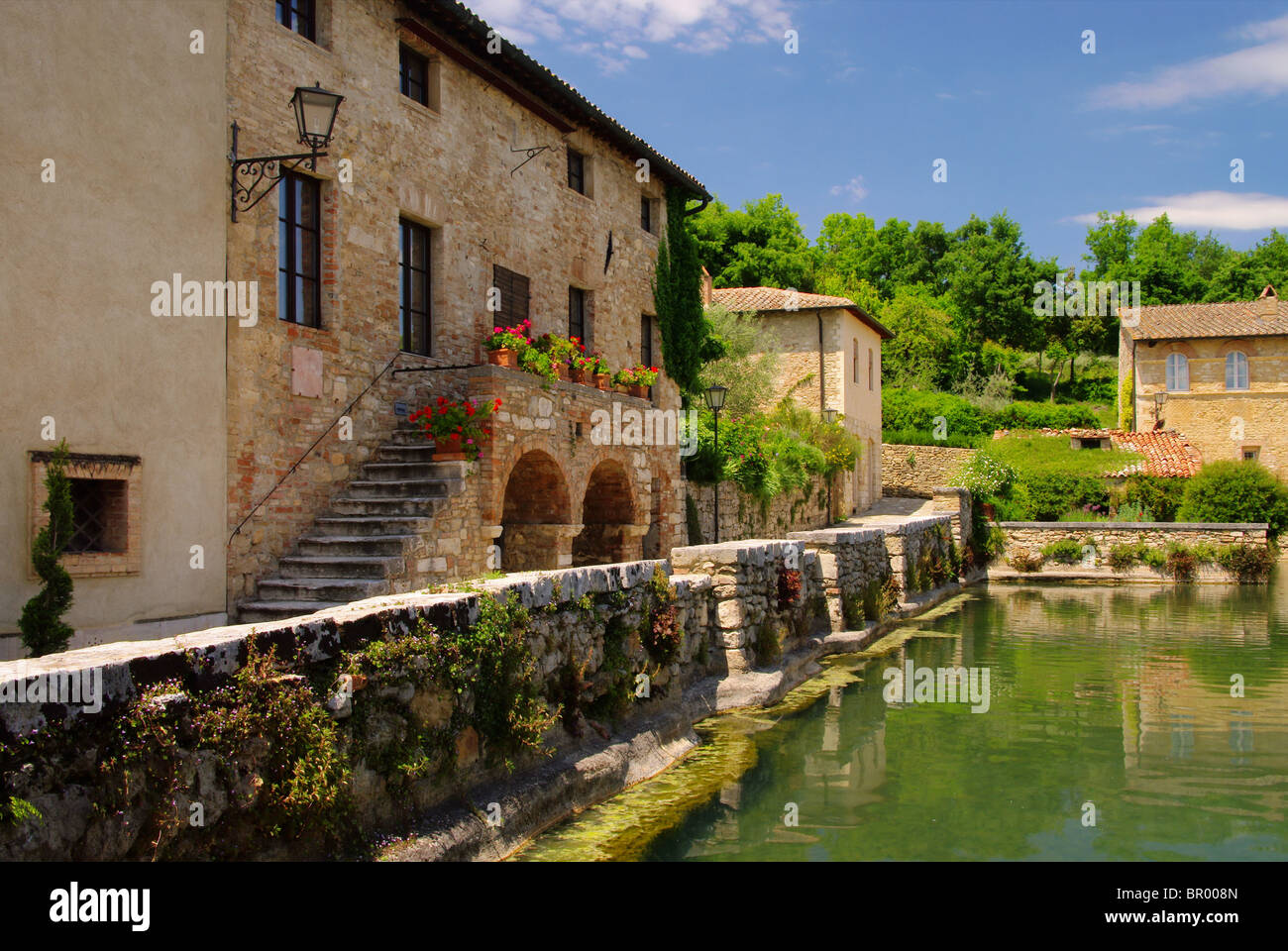 Bagno Vignoni 01 Stockfoto