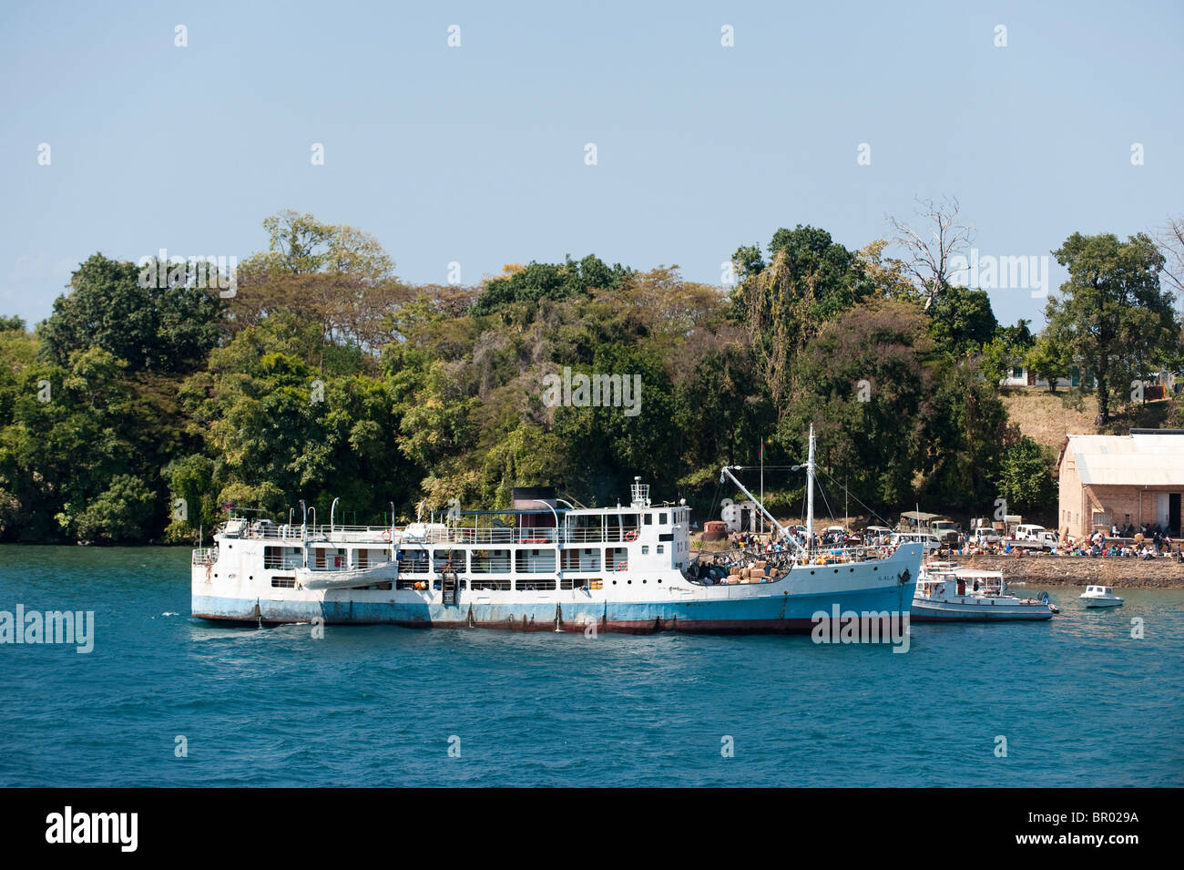 Der MV Ilala See ferry am Lake Malawi, Nkhata Bay, Malawi Stockfoto