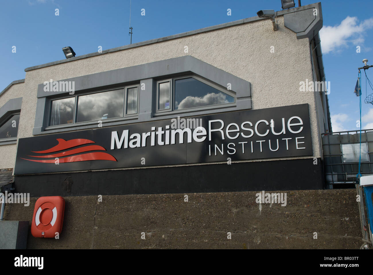 Maritime Rescue Institute HQ, Hafen von Stonehaven Stockfoto