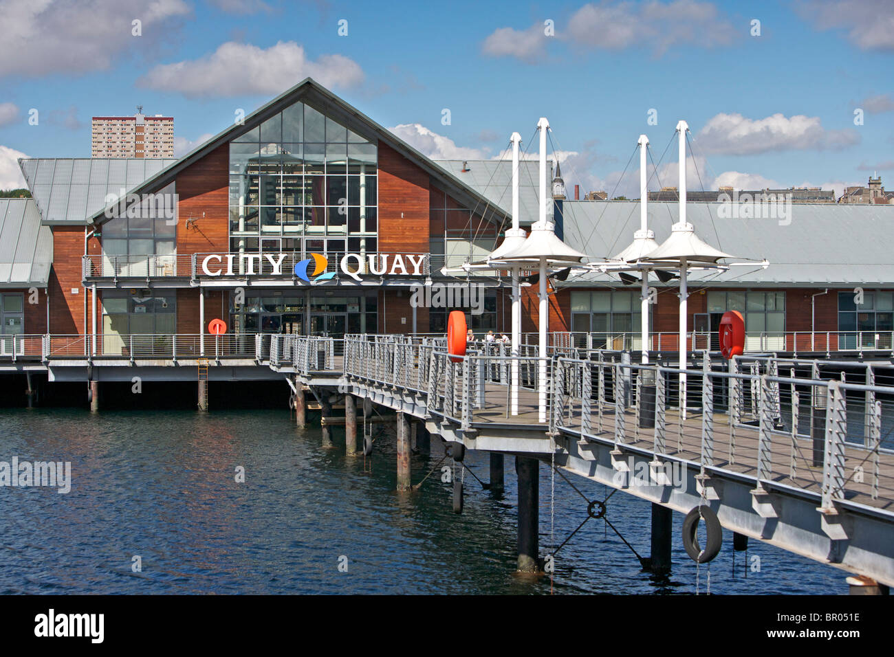 City Quay Waterfront shopping Entwicklung in Dundee Stockfoto