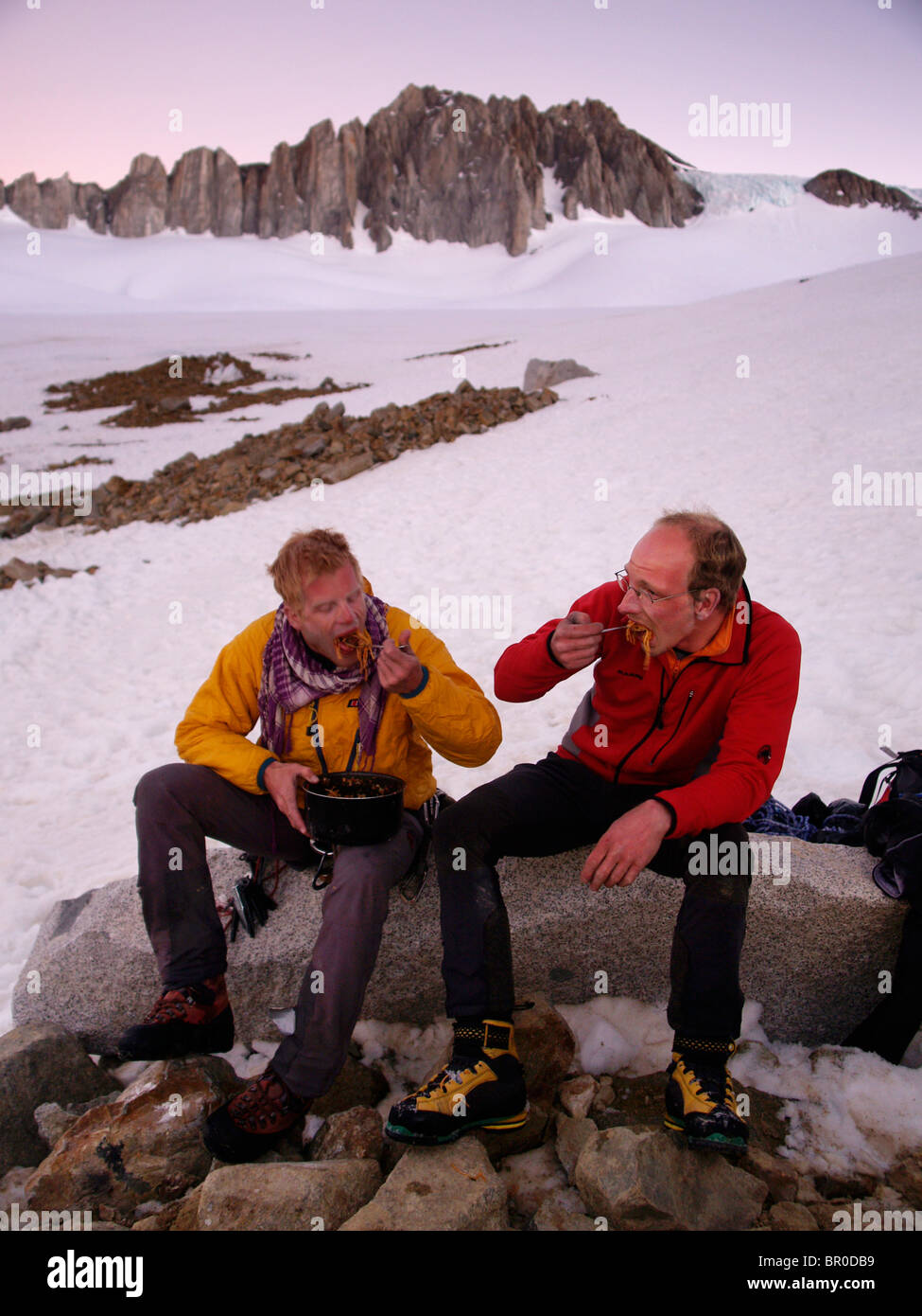 Cordon Granito Expedition, chilenischen Anden Stockfoto