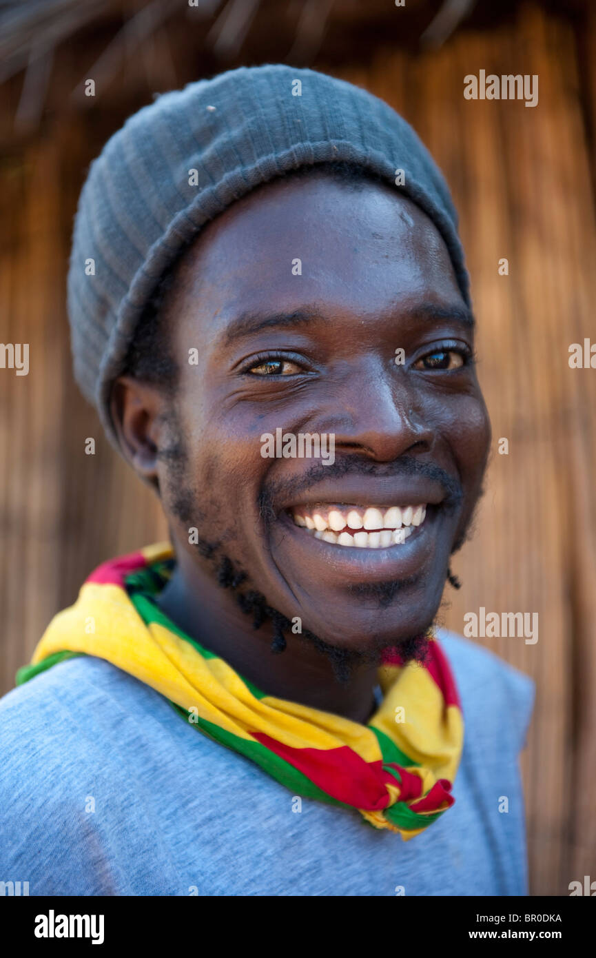 Rastafari, Nkhata Bay, Malawi Stockfoto